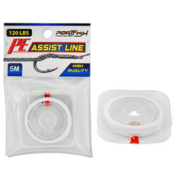 Portfish Pe Assist Line 5m White - Thumbnail