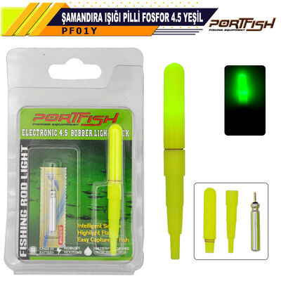 PORTFISH - Portfish Şamandıra Işığı Pilli Fosfor 4,5 Yeşil