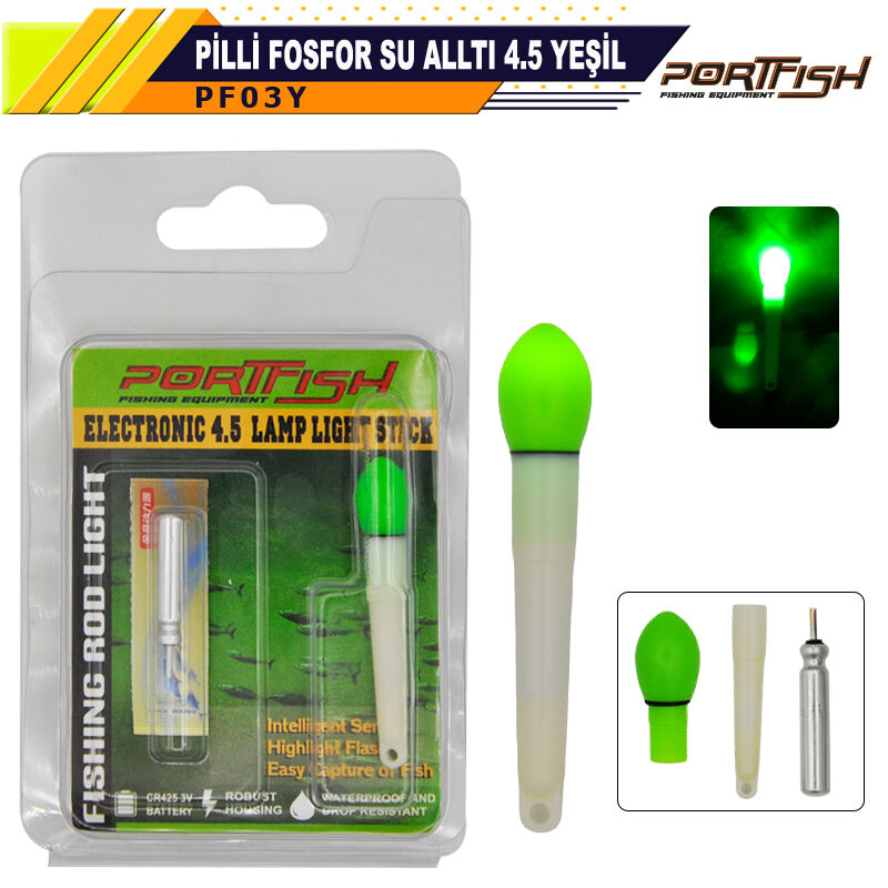 PORTFISH - Portfish Pilli Fosfor Su Altı 4,5 Yeşil