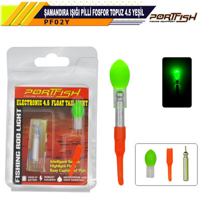 PORTFISH - Portfish Şamandıra Işığı Pilli Fosfor Topuz 4,5 Yeşil