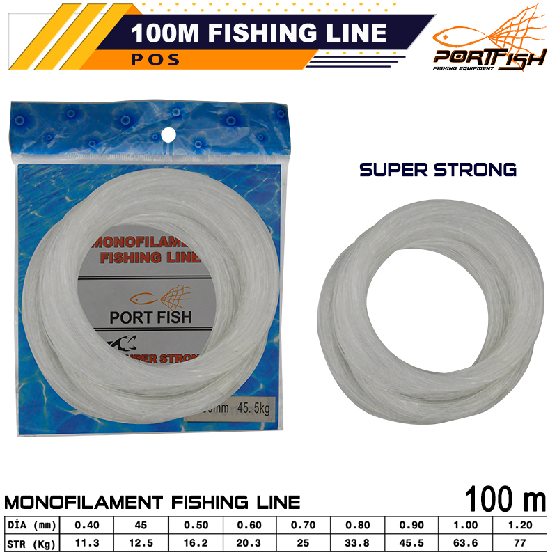 Portfish Poşet Misina 100 mt