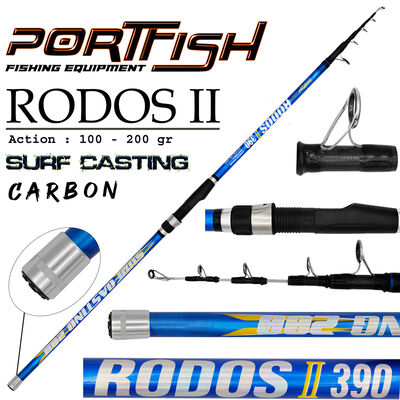 PORTFISH - Portfish Rodos 2 Surf 390 cm Olta Kamışı 100-200 gr