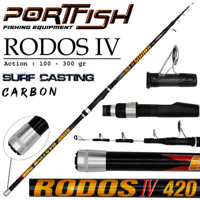 PORTFISH - Portfish Rodos 4 Surf 420 cm Olta Kamışı 100-300 gr