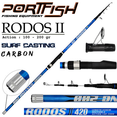 PORTFISH - Portfish Rodos Surf 420 cm Olta Kamışı 100-200 gr