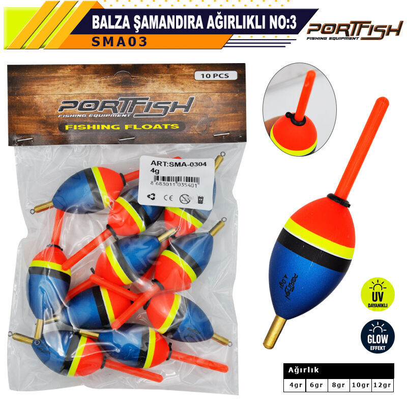 PORTFISH - Portfish Balsa Şamandıra Ağırlıklı no:03