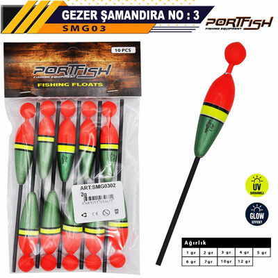 PORTFISH - Portfish Balsa Şamandıra Gezer no:03 10 Adetli