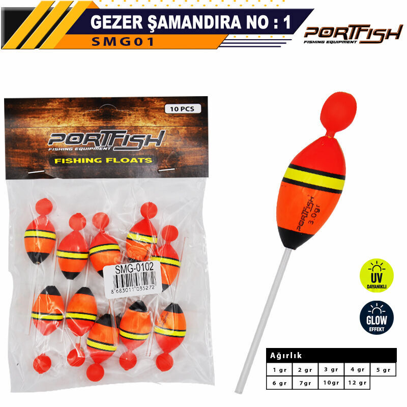 PORTFISH - Portfish Balsa Şamandıra Gezer no:01 10 Adetli