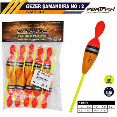 PORTFISH - Portfish Balsa Şamandıra Gezer no:02 10 Adetli