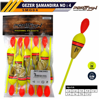 PORTFISH - Portfish Balsa Şamandıra Gezer no:04 10 Adetli