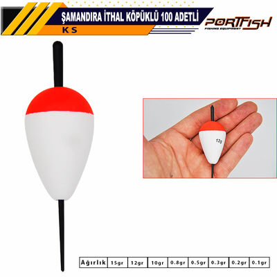 PORTFISH - Portfish Şamandıra İthal Köpüklü 100 Adetli