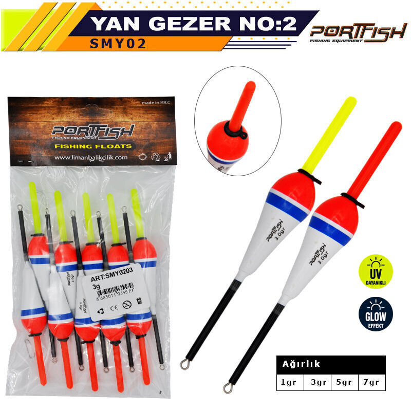 PORTFISH - Portfish Balsa Şamandıra Yan Gezerli no:02 10 Adetli