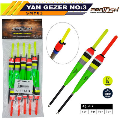 PORTFISH - Portfish Balsa Şamandıra Yan Gezerli no:03 10 Adetli