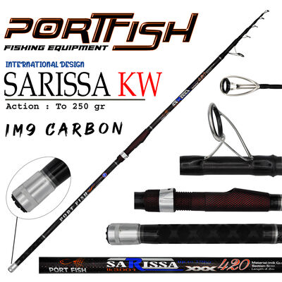 PORTFISH - Portfish Sarissa Surf Carbon Olta Kamışı 420 cm 250 gr