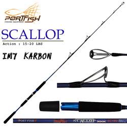 PORTFISH - Portfish Scallop Jig Kamışı 180 cm Tek Parça 60-180 gr