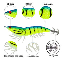 Portfish Shrimp Kalamar Zokası 3,5 gr Kurşunlu 11,5 cm - Thumbnail