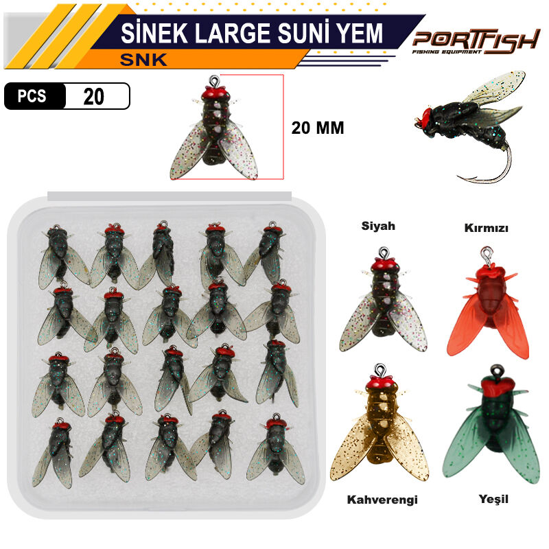 PORTFISH - Portfish Sinek Large Suni Yem 20 Adetli