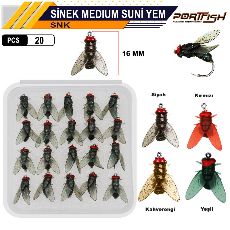 PORTFISH - Portfish Sinek Medium Suni Yem 20 Adetli