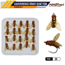 PORTFISH - Portfish Sinek Suni Yem Kahverengi 20 Adetli