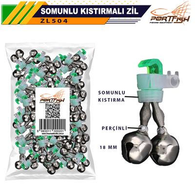 PORTFISH - Portfish Somunlu Kıstırmalı Zil 18 mm 100 Adetli