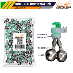 PORTFISH - Portfish Somunlu Kıstırmalı Zil 18 mm 100 Adetli