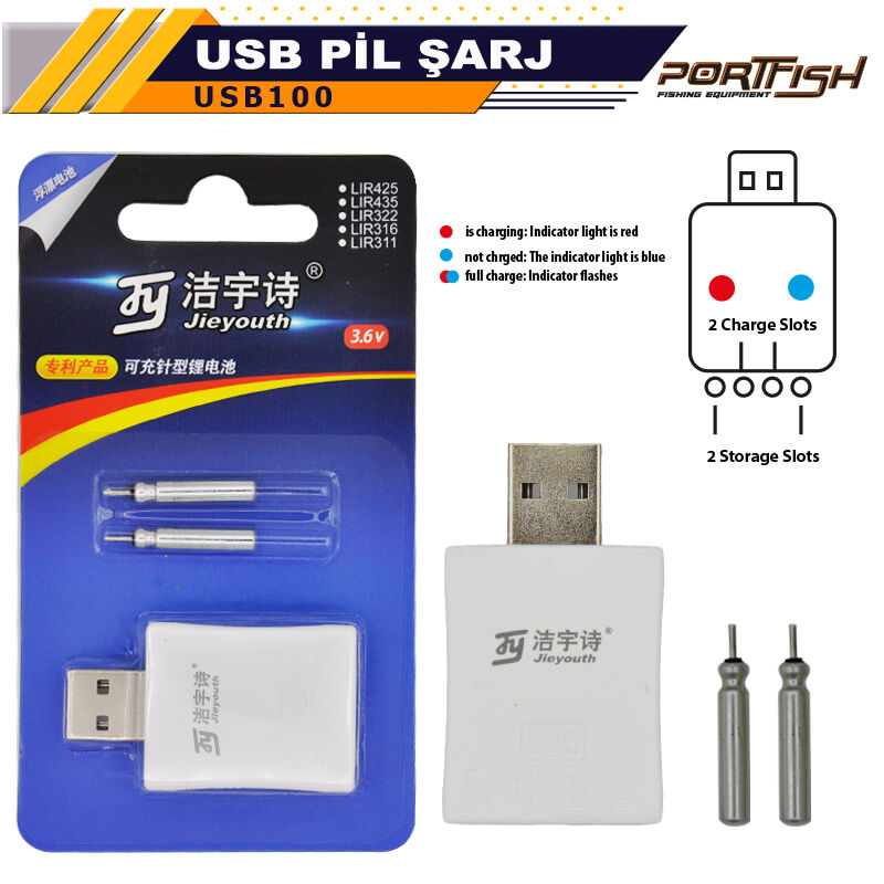 PORTFISH - Portfish USB Pil Şarj
