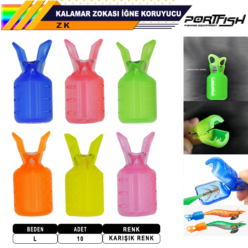 PORTFISH - Portfish Kalamar Zokası İğne Koruyucu 10 Adetli