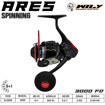 WILY - Wily Ares 3000 Olta Makinası 5+1 bb Kırmızı