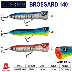 TITAN - Titan Sport Brossard 140 mm Poper Maket Balık 44 gr