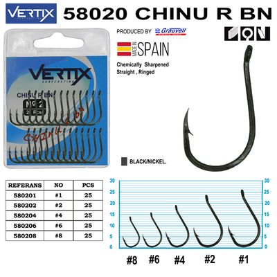 VERTIX - Vertix 58020 Chinu R BN Olta İğnesi 25 Adet