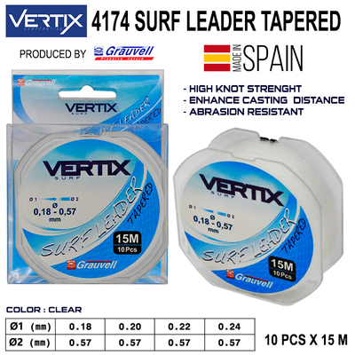 VERTIX - Vertix Surf Leader 10x15m Misina - clear