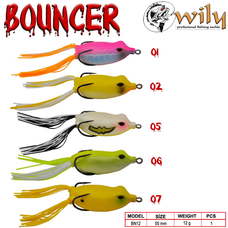Wily Bouncer Silikon Kurbağa 5.5 cm 12 gr