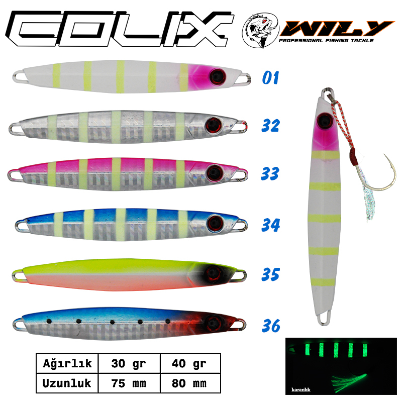 Wily Colix Jig 30 gr 75 mm