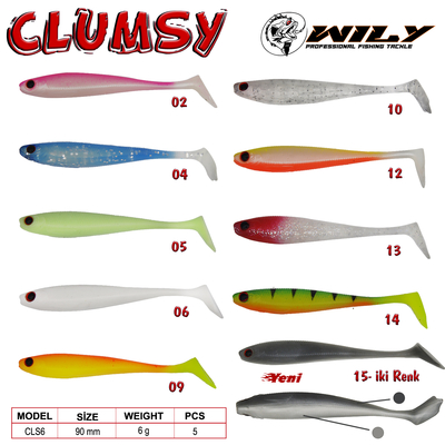 Wily - Wily Clumsy Silikon Yem 9 cm 6 gr