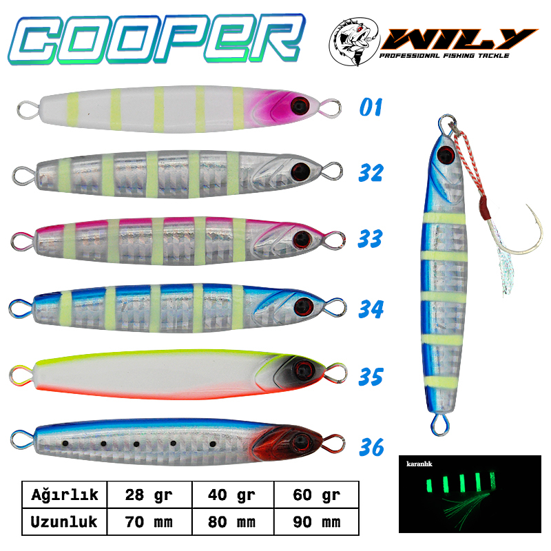 Wily Cooper Jig 40 gr 80 mm