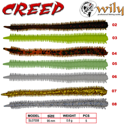 Wily Creep Silikon Yem 9.5 cm 0.8 gr - Thumbnail
