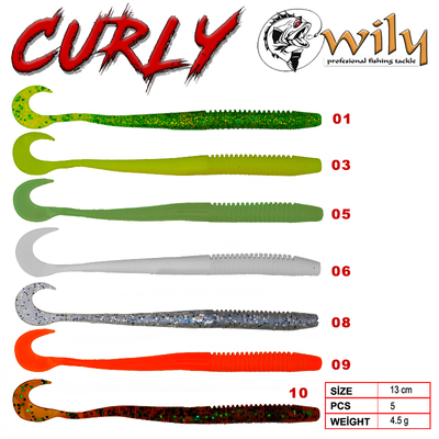 WILY - Wily Curly Silikon Yem 13 cm 4.5 gr