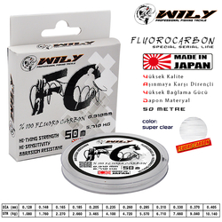 Wily - Wily FC Fluoro Carbon Misina 50 mt