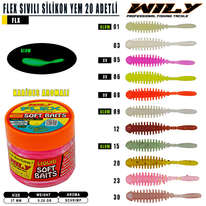 Wily - Wily Flex Sıvılı Silikon 37 mm 20 Adetli