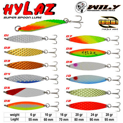 Wily - Wily Hylaz Kaşık 24 gr 90 mm - Hologramlı