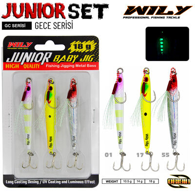Wily - Wily Junior Jig Gece Serisi 3lü set