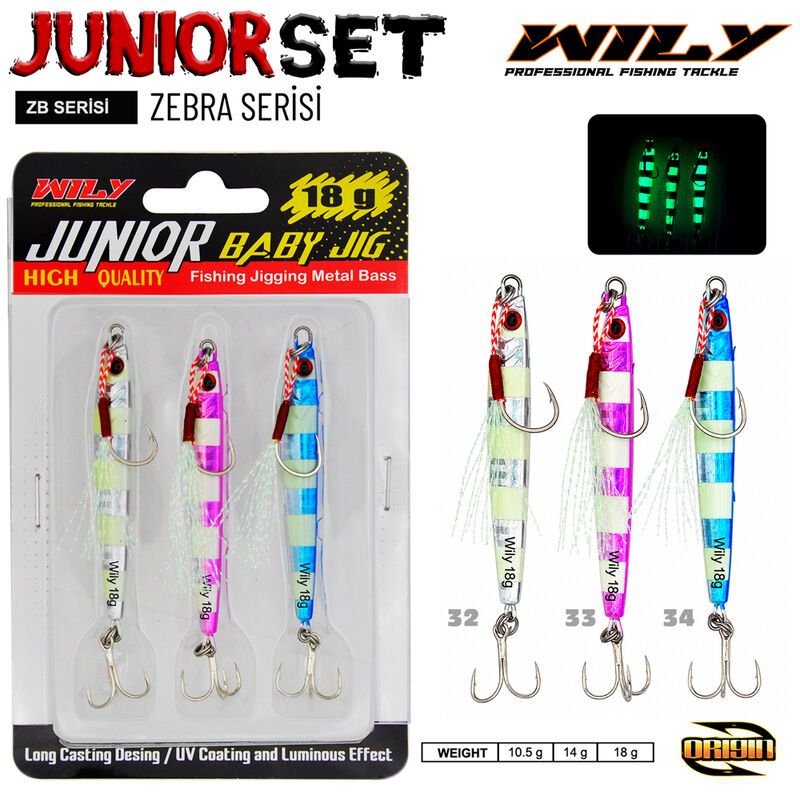 Wily - Wily Junior Jig Zebra Serisi 3lü set