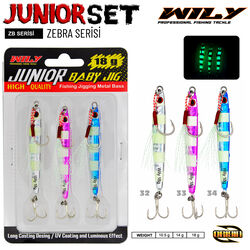 Wily - Wily Junior Jig Zebra Serisi 3lü set