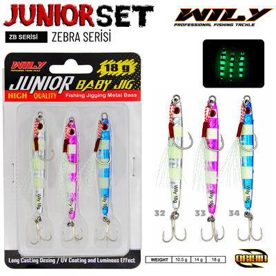 Wily - Wily Junior Jig Zebra Serisi 3lü set