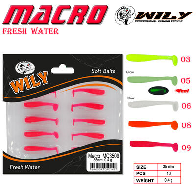 Wily - Wily Macro Lrf Silikon Yem 3.5 cm 0.4 gr