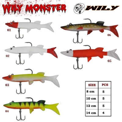 Wily - Wily Monster Turna Silikon 10 cm 14 gr