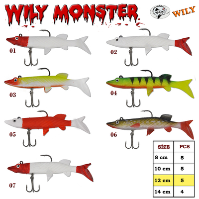 WILY - Wily Monster Turna Silikon 12 cm 25 gr