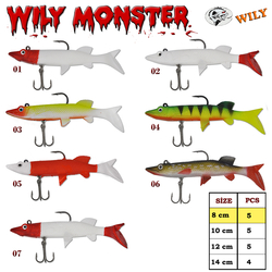 Wily - Wily Monster Turna Silikon 8 cm 7.5 gr