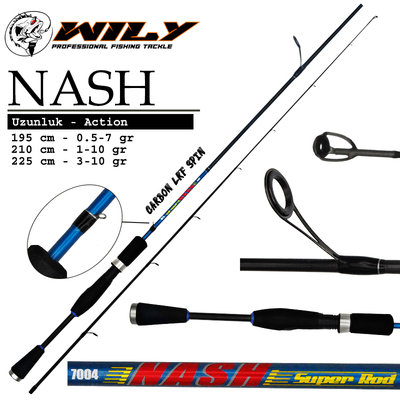 WILY - Wily Nash 195 cm Lrf Kamışı 0.5-7 gr