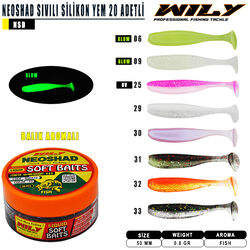 Wily - Wily Neoshad Sıvılı Silikon 50 mm 20 Adetli
