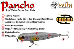 Wily Pancho 12.8 cm Maket Balık 29 gr - Thumbnail